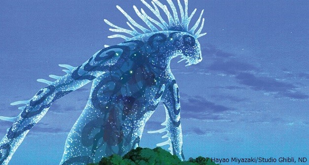 Iconic scene from Princess Mononoke, airing August 29 on Nippon TV's Friday Road Show