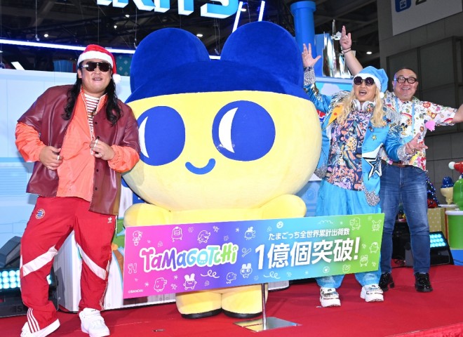 Bandai announces Tamagotchi has surpassed 100 million units worldwide at Tokyo Toy Show 2025.