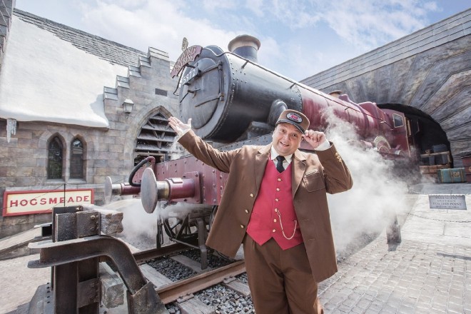 Hogwarts Express and Conductor