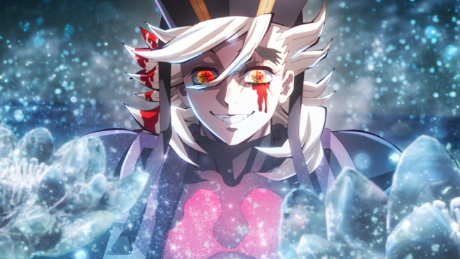 Scene cut from the film “Demon Slayer: Kimetsu no Yaiba – Infinity Castle Arc Part 1: Akaza Returns”