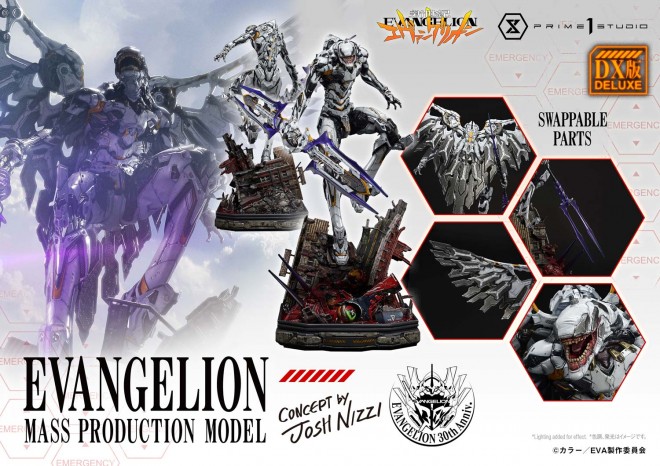 Evangelion Mass Production Model polystone statue