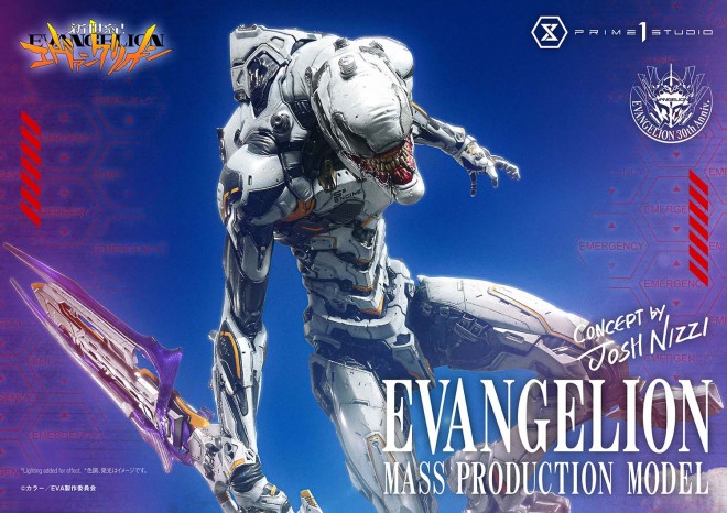 Evangelion Mass Production Model polystone statue