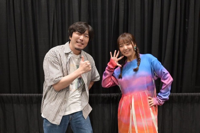 Kenichiro Matsuda and Emiri Kato appear on stage at the SPY×FAMILY panel at Anime NYC 2025