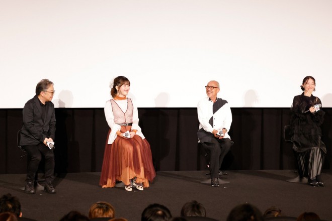 The stage greeting for Demon Slayer: Kimetsu no Yaiba - Infinity Castle: Act 1 Akaza Returns