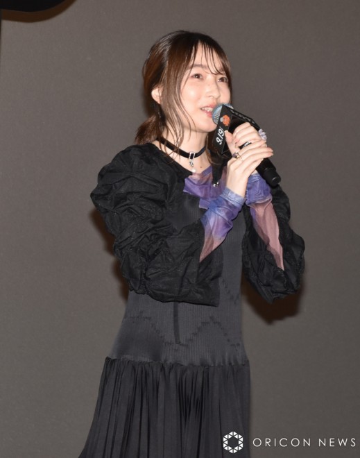 Reina Ueda at the world premiere of the film Chainsaw Man: Reze Arc