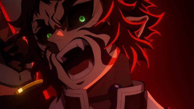 Scene cut from Demon Slayer: Kimetsu no Yaiba – The Movie: Infinity Castle – Part 1: Akaza Returns 