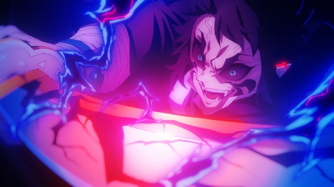 Scene cut from Demon Slayer: Kimetsu no Yaiba – The Movie: Infinity Castle – Part 1: Akaza Returns 