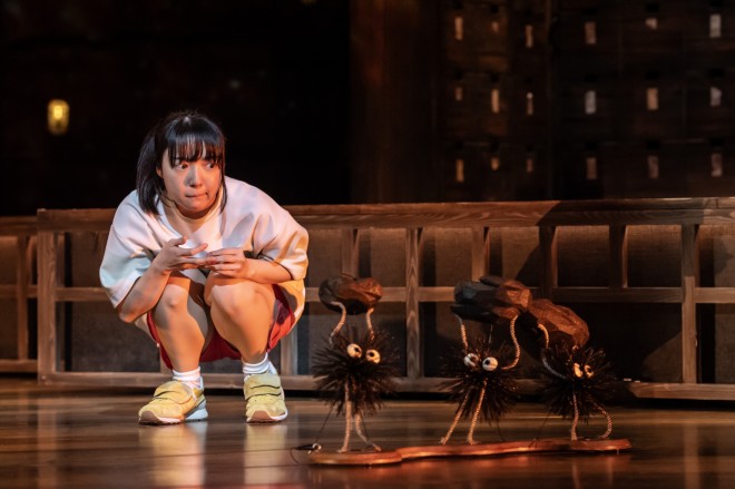 Stage photo of Chihiro in Spirited Away, taken by Johan Persson, included for Seoul play promotion.