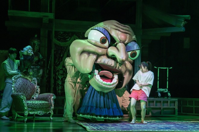 Stage photo of Chihiro in Spirited Away, taken by Johan Persson, included for Seoul play promotion.