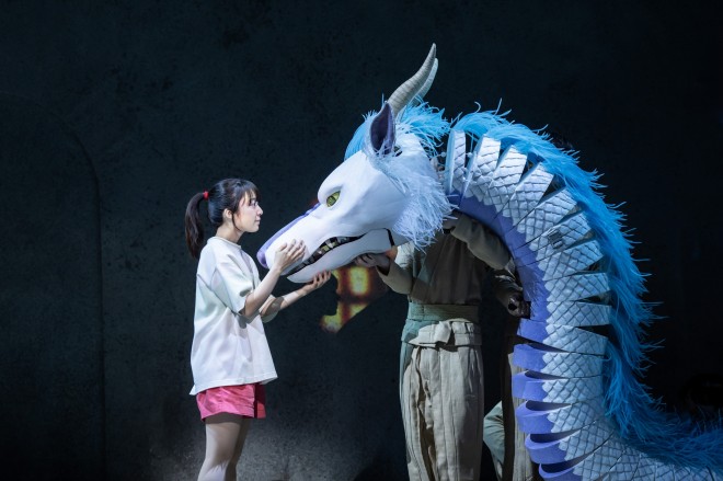 Stage photo of Chihiro in Spirited Away, taken by Johan Persson, included for Seoul play promotion.