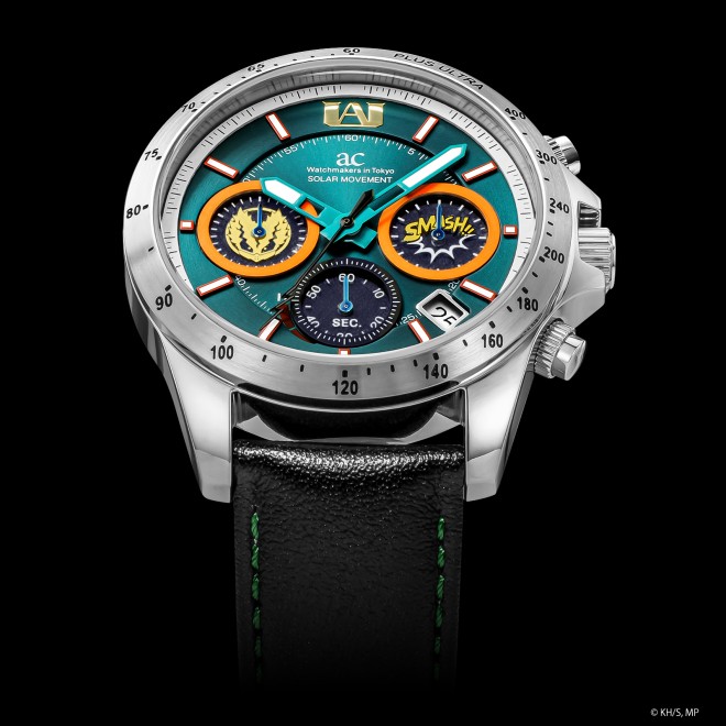 Limited-edition solar-powered watches from ANGEL CLOVER inspired by My Hero Academia character Deku