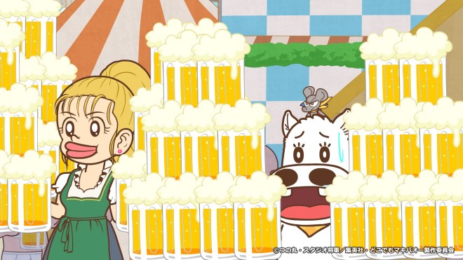 Dokodemo Makibao: World Tour, the second season of the spinoff short anime, featuring Makibao and his sister Makibako.