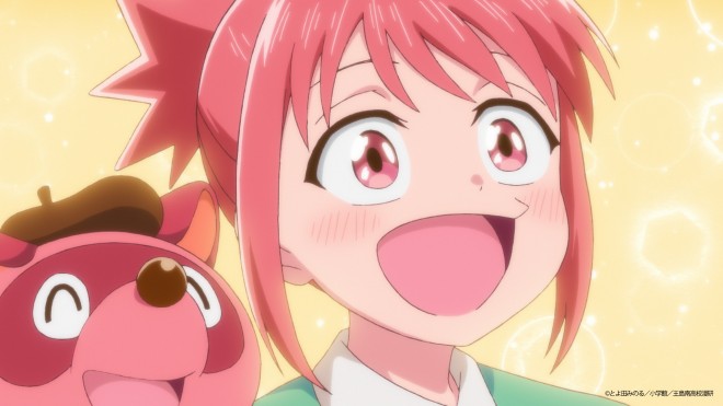 A scene from the Kore Kaite Shine (Draw This and Die) TV anime teaser PV, showing Ai and her friends creating manga at Oshima Minami High School.