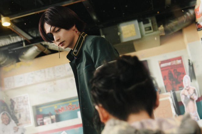 Scene stills from the live-action film “WIND BREAKER,” starring Koshi Mizukami as Haruka Sakura, highlighting the characters’ emotional drama and intense fight sequences.