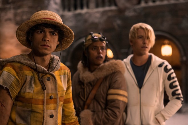 A scene cut from the Netflix live-action series ONE PIECE Season 2