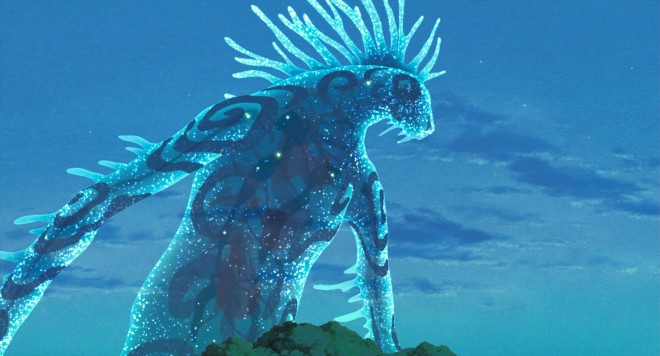 Poster visual for the 4K digital remaster of Princess Mononoke, announcing its nationwide expansion to all 47 prefectures in Japan.