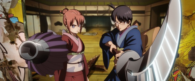 Shinpachi Shimura and Kagura