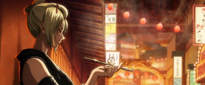 Scene cut from New Theatrical Edition Gintama Yoshiwara in Flames