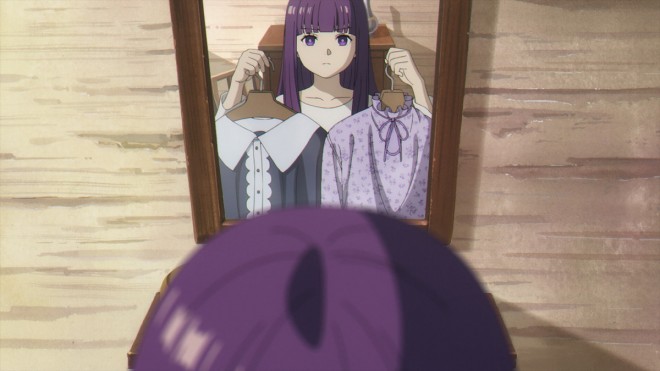 Fern Picks Her Date Outfit in Front of the Mirror