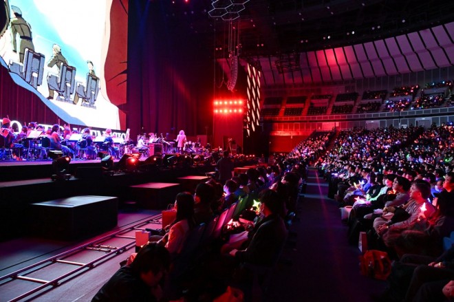 from EVANGELION:30+; 30th ANNIVERSARY OF EVANGELION event scene