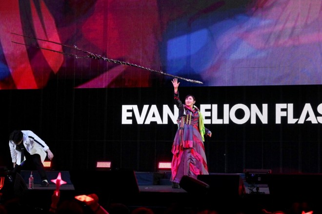 from EVANGELION:30+; 30th ANNIVERSARY OF EVANGELION event scene