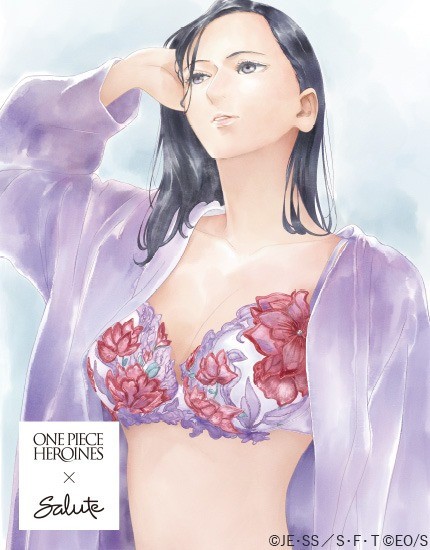 Nami and Robin wearing Salute lingerie