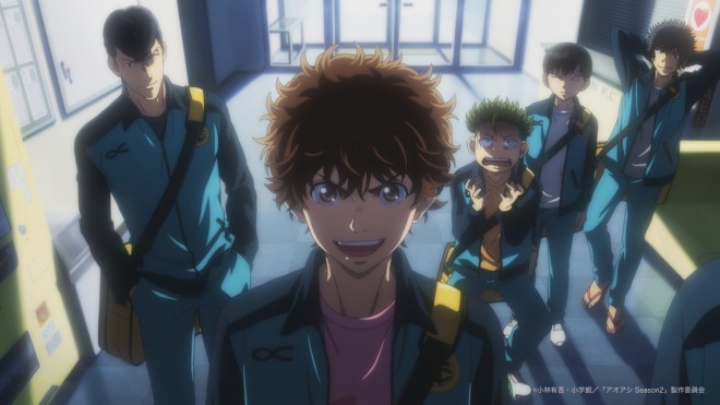 Scene from the Aoashi Season 2 teaser PV featuring Ashito Aoi and the A Team storyline