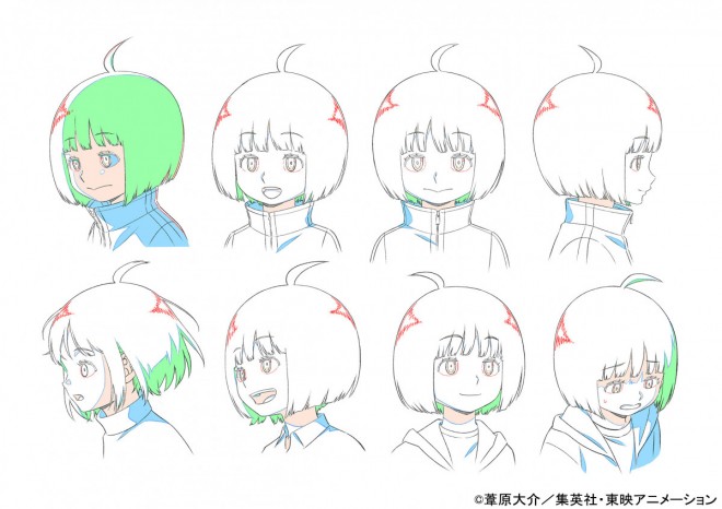 Character design visuals from the all-new World Trigger anime “Black Trigger Capture Arc” 