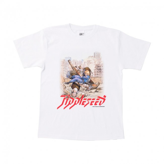 【The Exhibition of The World of Shirow Masamune】T-shirt APPLESEED_White_All
