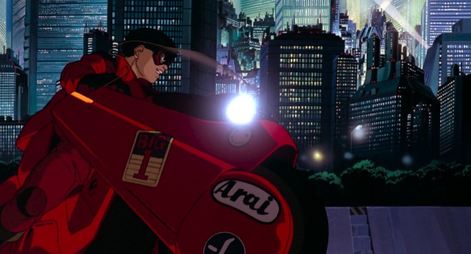 Scene cut from the 4K remastered anime AKIRA