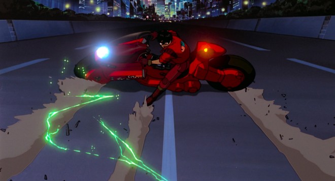 Scene cut from the 4K remastered anime AKIRA