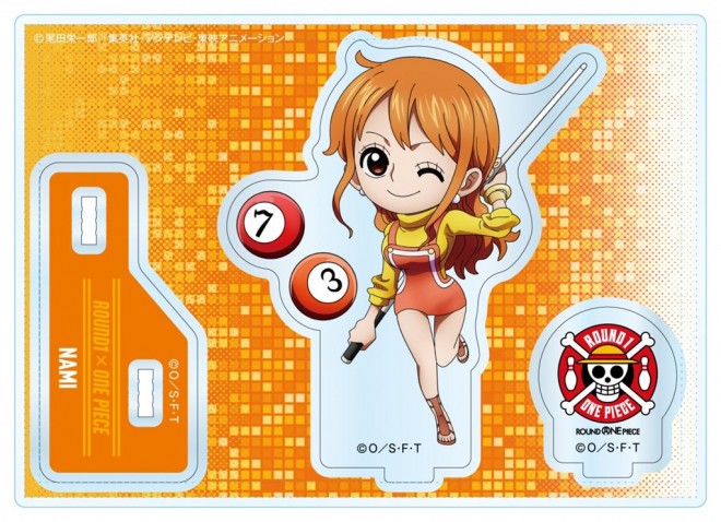 Round1 x ONE PIECE collaboration illustration merchandise: Chibi Character Acrylic Stand