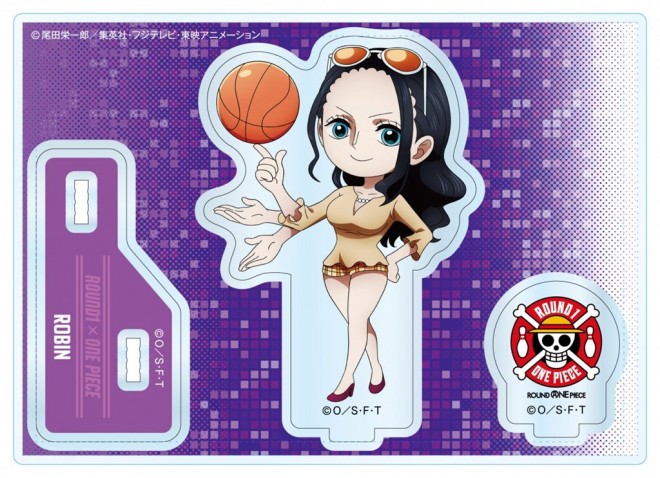 Round1 x ONE PIECE collaboration illustration merchandise: Chibi Character Acrylic Stand