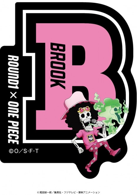 Round1 x ONE PIECE collaboration illustration merchandise: Alphabet Stickers