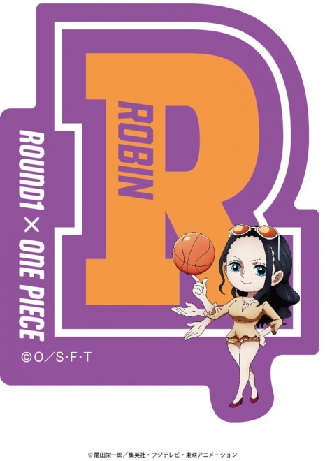 Round1 x ONE PIECE collaboration illustration merchandise: Alphabet Stickers