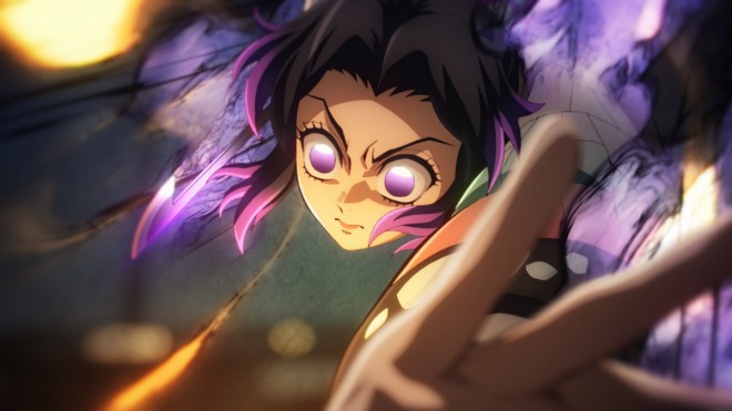 Scene from Demon Slayer: Kimetsu no Yaiba Infinity Castle Chapter 1: Akaza Returns