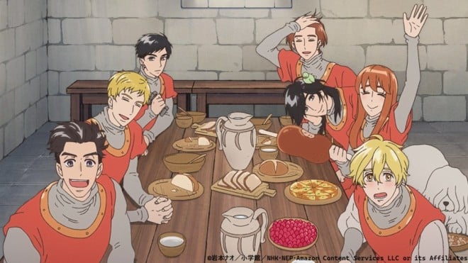 Scene from the first promotional video for the TV anime The Seven Knights of the Marronnier Kingdom