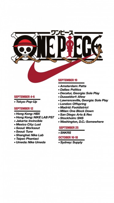 The Nike x ONE PIECE collaboration