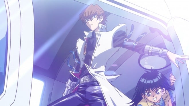 Scene from the special animation commemorating the KAZUKI TAKAHASHI YU-GI-OH! ART WORKS exhibition