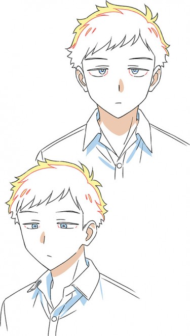 Noa Saotome line art setting