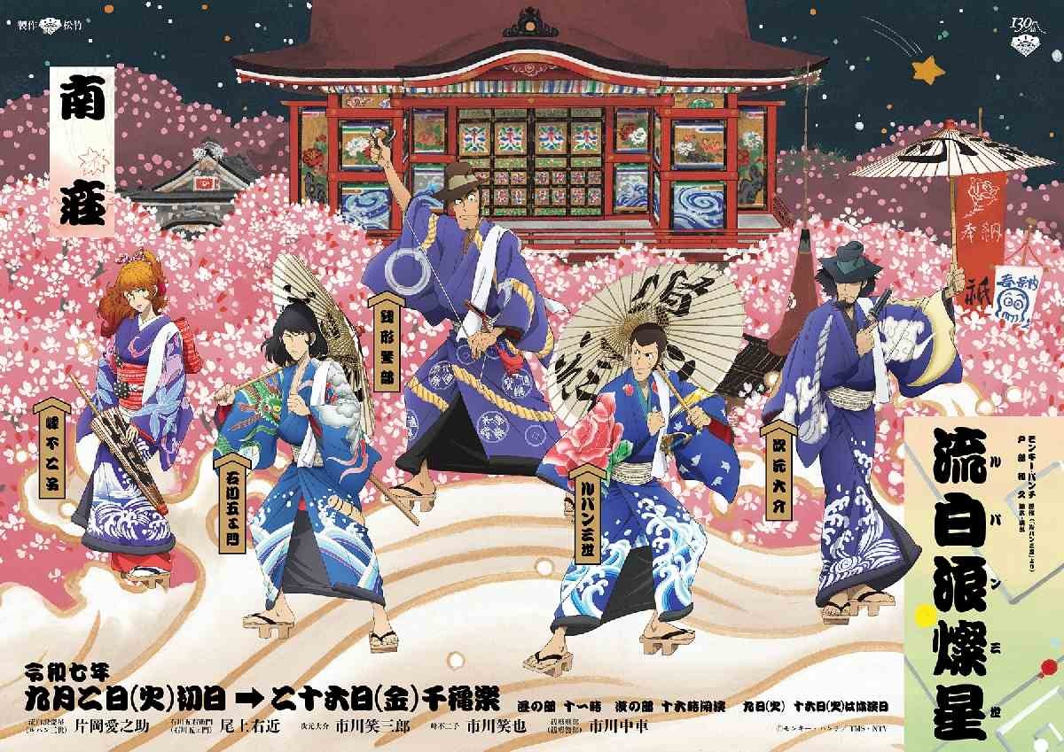 Lupin the Third Takes the Kabuki Stage Again: Kyoto Poster Visual