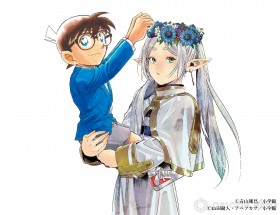 Huge Reaction to "Frieren: Beyond Journey's End" x "Detective Conan" Collaboration Illustration: "Divine," "I Thought They Were About the Same Height LOL"