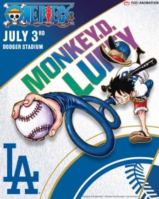 Eiichiro Oda Reveals Exclusive Illustration of Luffy in Dodgers Uniform for ONE PIECE x Dodgers Collaboration Event