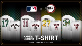 【MLB × Demon Slayer】  A Dream Collaboration Between MLB Stars and ”Demon Slayer” ! Pre-orders for Exclusive T-Shirts Start July 25 on MLB Shop!　